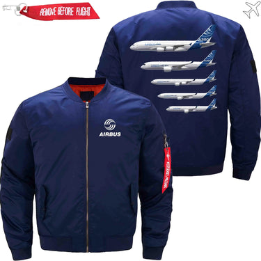 AIRBUS FAMILY Ma-1 Bomber Jacket Flight Jacket Aviator Jacket THE AV8R